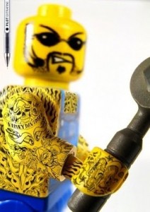 minifigure tattooed lego