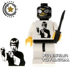 custom lego minifigure bruce lee