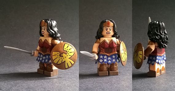 Wonder Woman Custom Minifigure Custom LEGO Minifigures